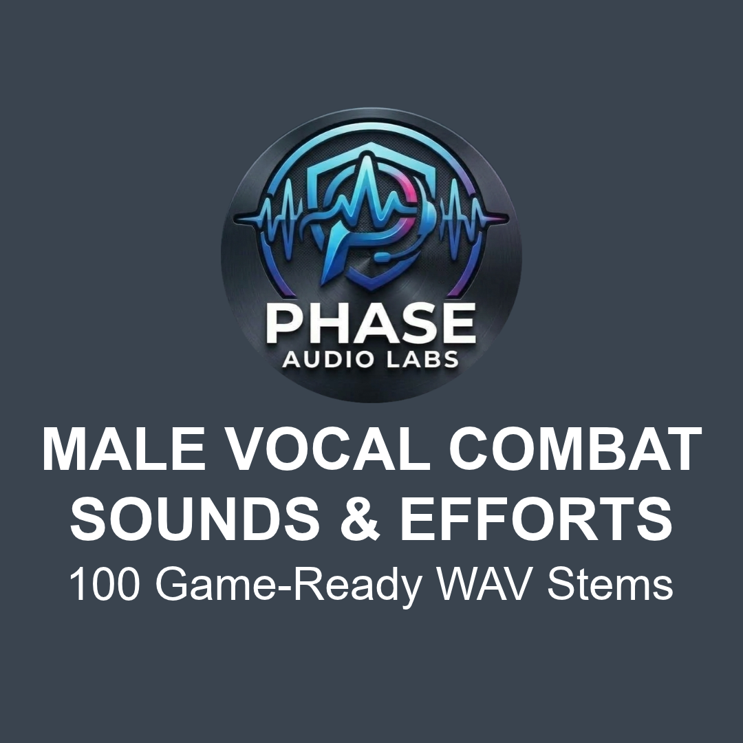 Phase Audio Labs: Male Vocal Combat Sounds & Efforts by Phase Audio Labs