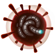 A virus enemy (type 1)