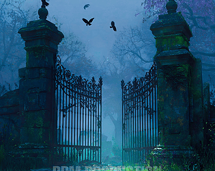 RDM published Abandoned Gothic Cemetery Gates - Dark Fantasy Art ...