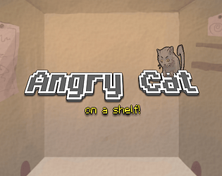 Angry Cat on a Shelf