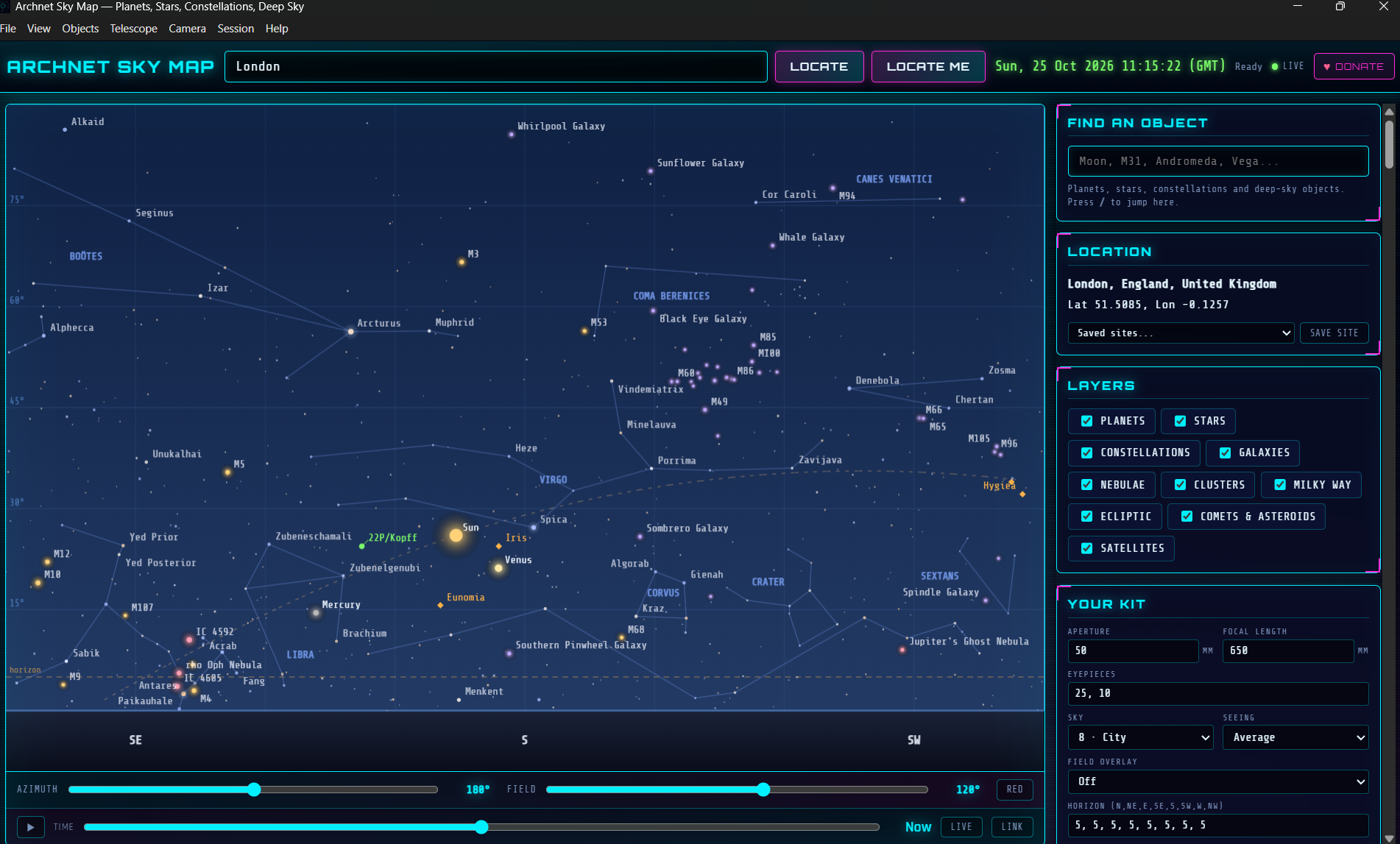 Archnet Sky Map by Archnet