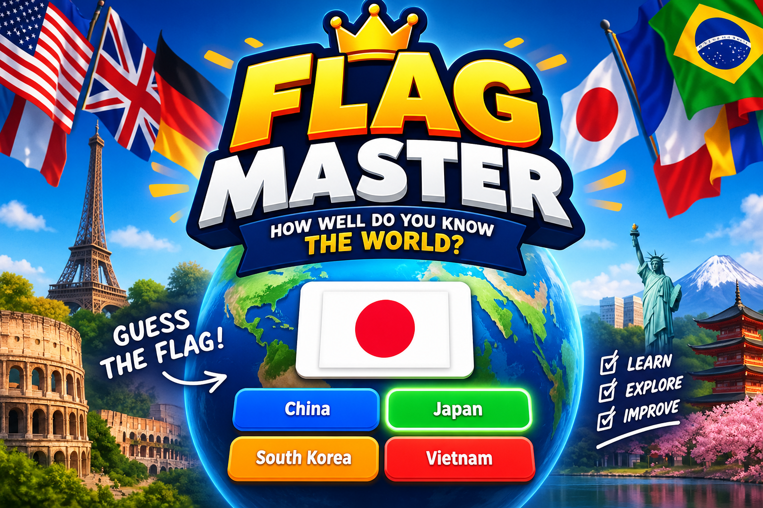 Flag Master Guess The Country by abdouyacin