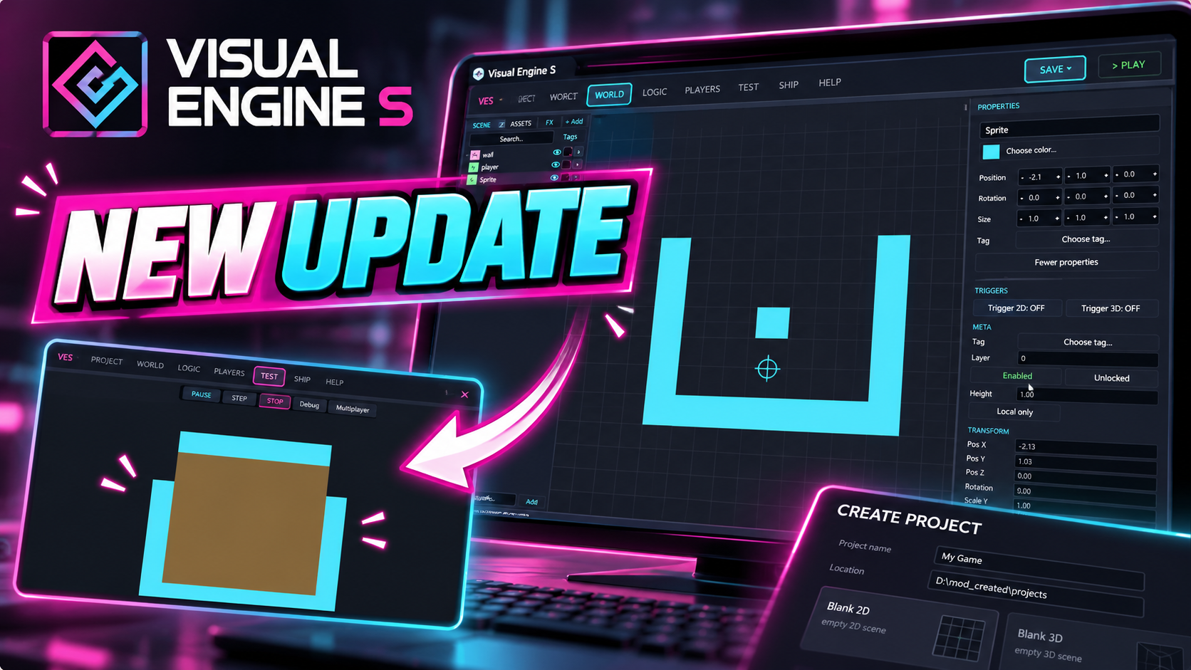 work on progress - visual engine S by Dark Ball