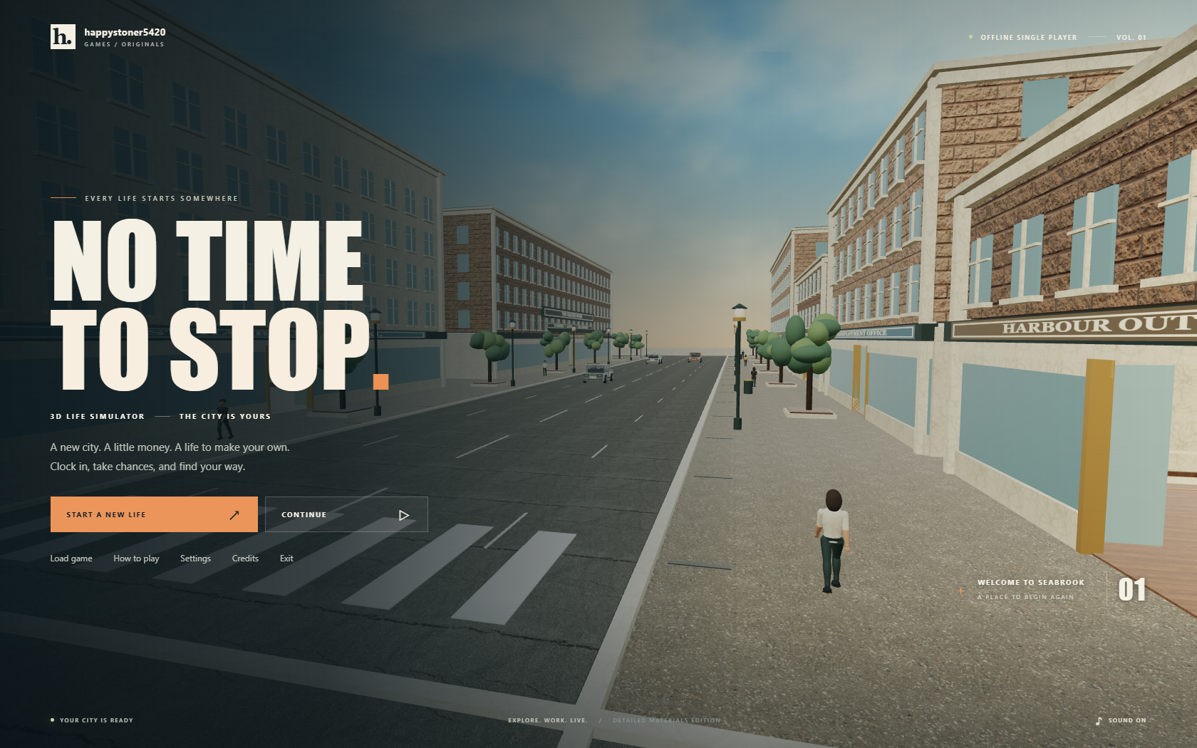 No Time To Stop 3d Life Simulator - Release Announcements - itch.io