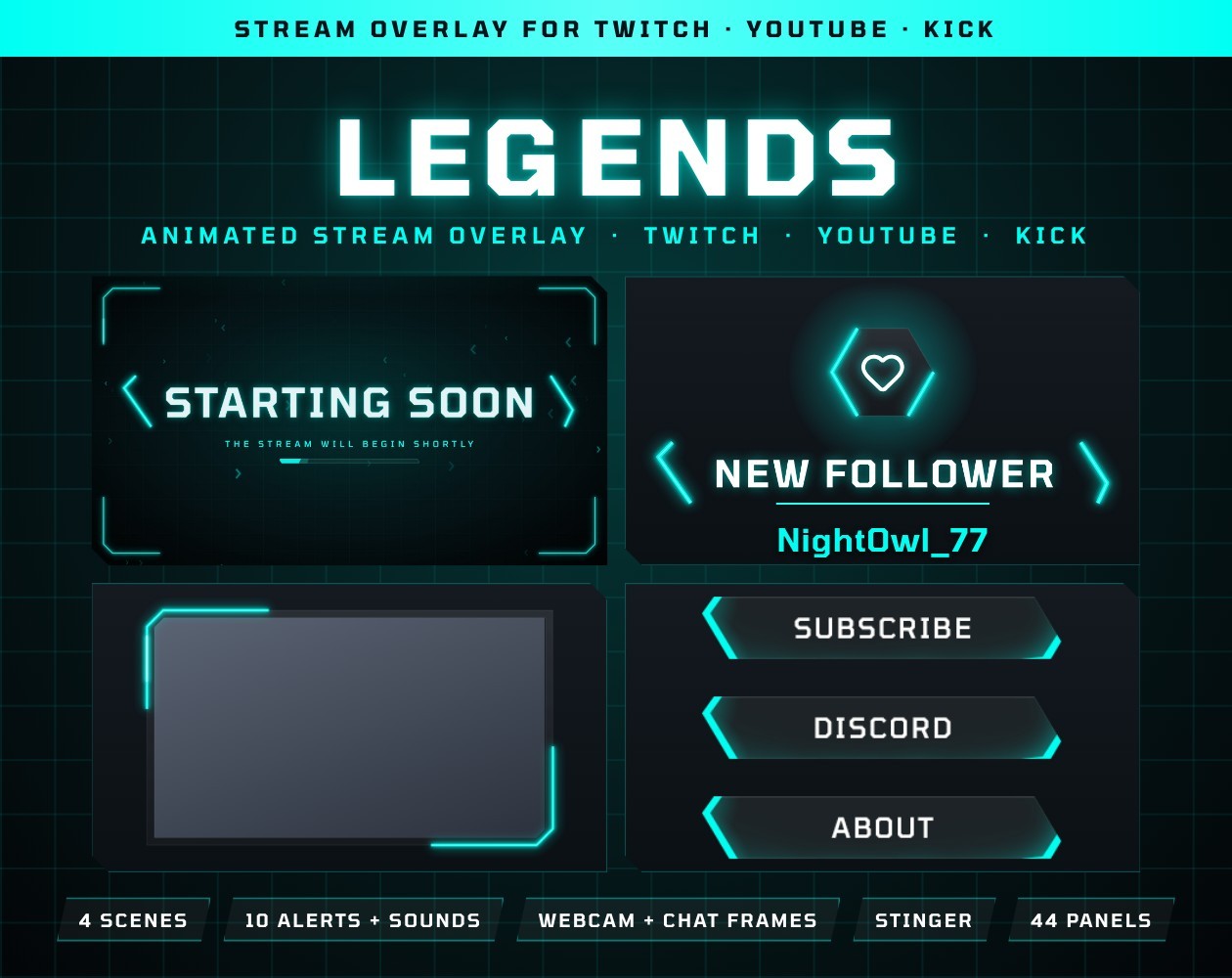 Legends Stream Overlay Package by fancyshards
