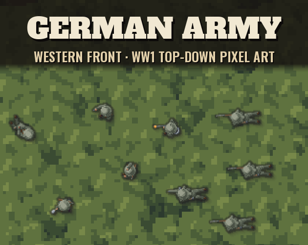 Western Front: Battle Effects, WW1 Top-Down Pixel Art | Launch sale by ...