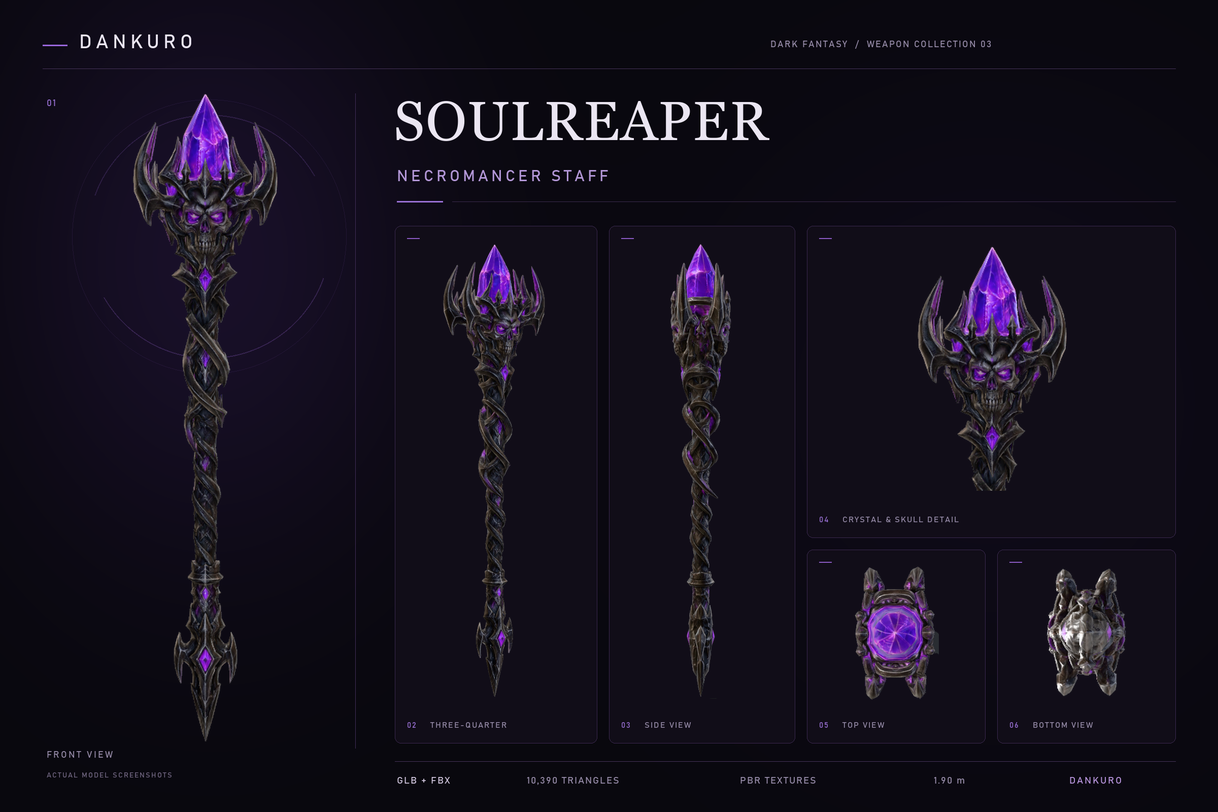 Skull Ritual Scene Soulreaper – Necromancer Staff by Dankuro