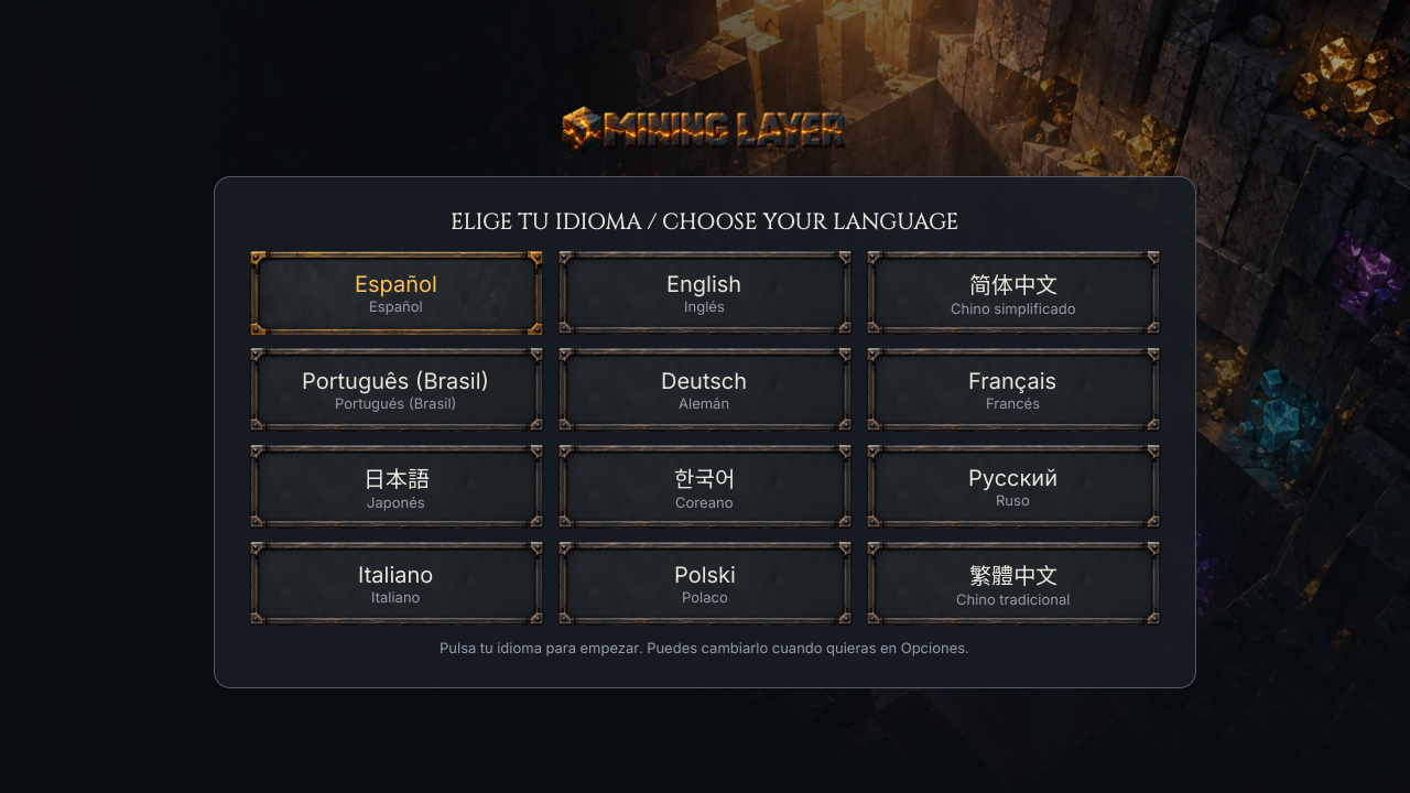 Mining Layer 1.1.0 — New look, 12 languages, clearer progression ...