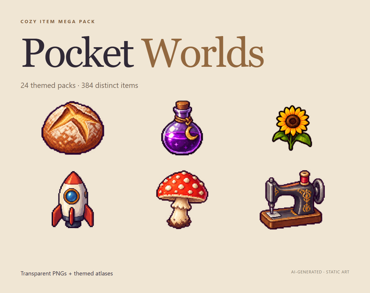 Unity Catalog Comment Pocket Worlds — Cozy Item Mega Pack by nagagara