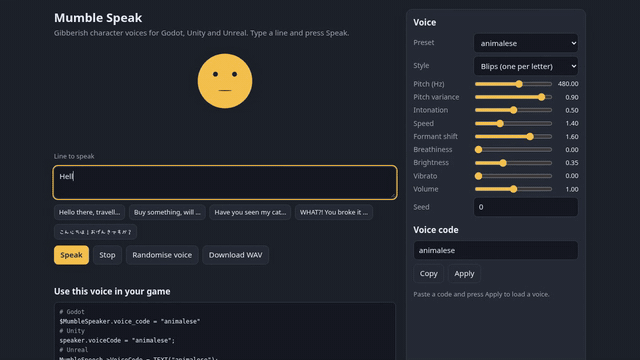 MumbleSpeak: babble voice SDK for Godot, Unity and UE5, 67% off until 2 ...