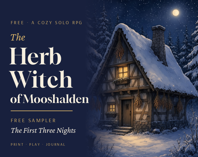 Portada de The Herb Witch of Mooshalden – Free Sampler: The First Three Nights