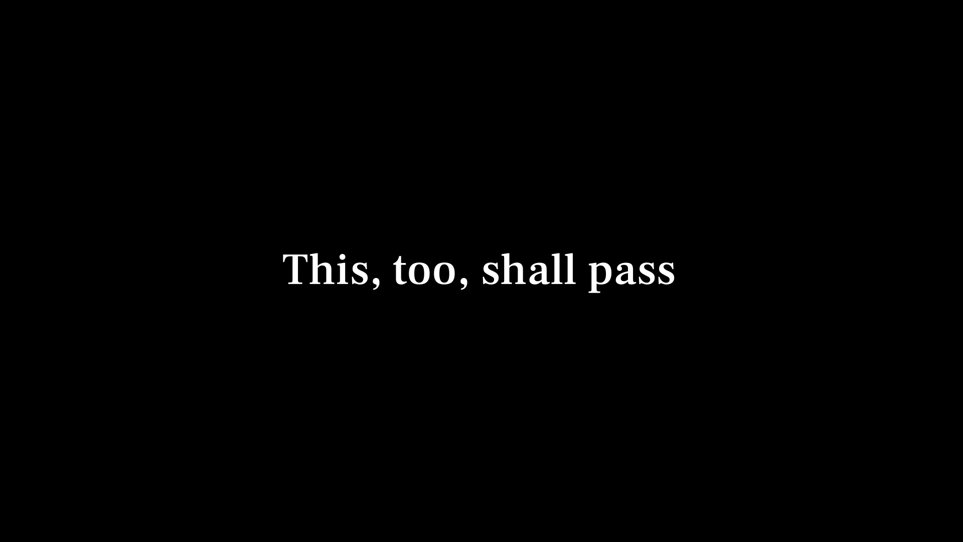 This, Too, Shall Pass By A Crown Of Moths