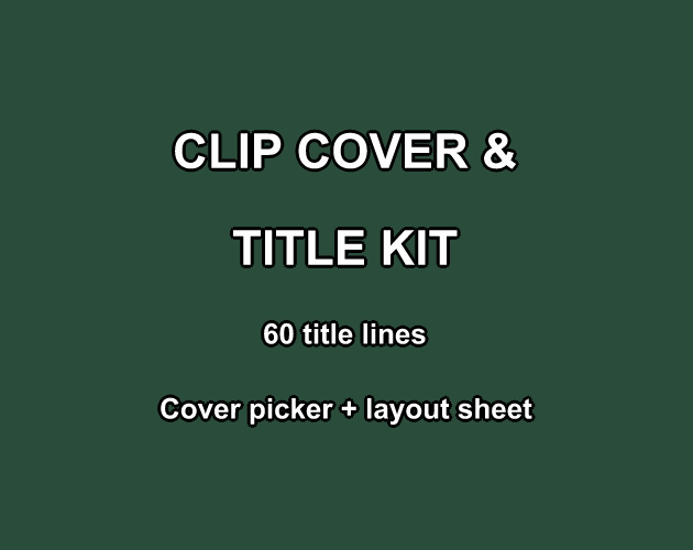 Title Order Guide Clip Cover & Title Kit by jarviss.ross