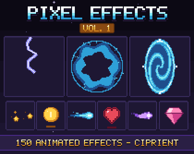 Animated Pixel Effects - Vol. 1 by CipriEnt