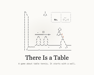 There Is a Table.