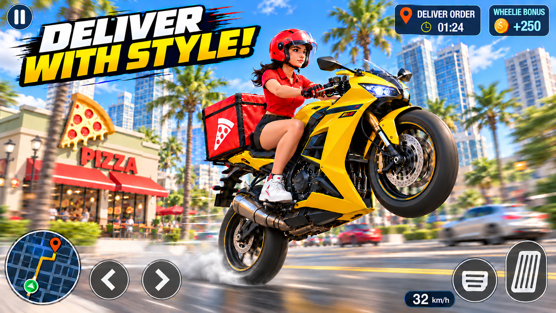 Car Ride Food ποΈ FOOD DELIVERY MADNESS! π DRIVE A TESLA-STYLE CAR, RIDE BIKES & BEAT ...