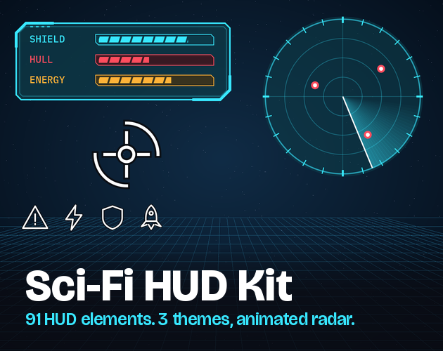 Sci-Fi HUD Kit: 91 elements by Brightknot