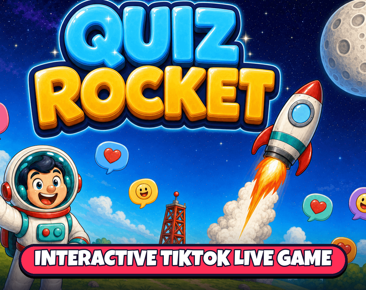 Quiz Rocket - Tiktok Live Interactive Game by ScrollPlay