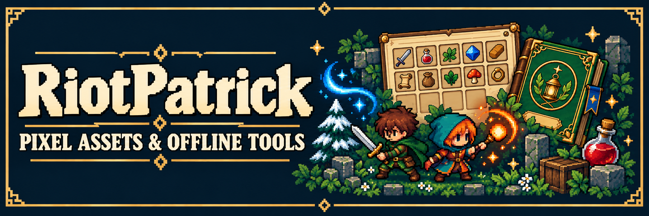 RiotPatrick — Offline Game Tools & Pixel Assets screenshot 1