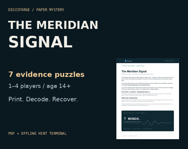 Portada de The Meridian Signal