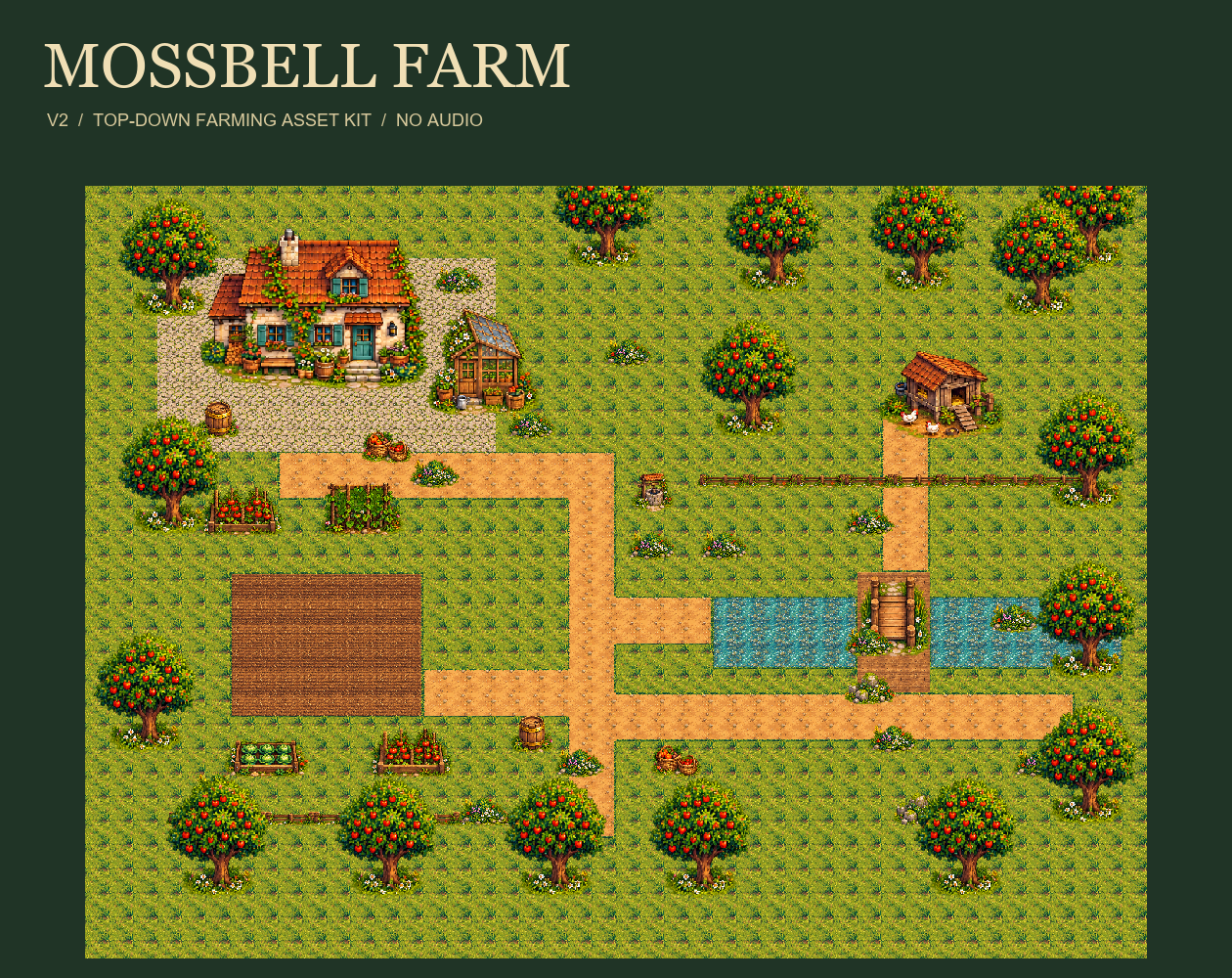 Mossbell Farm V2 — Animated Farming Asset Kit by RustfieldAssetLab