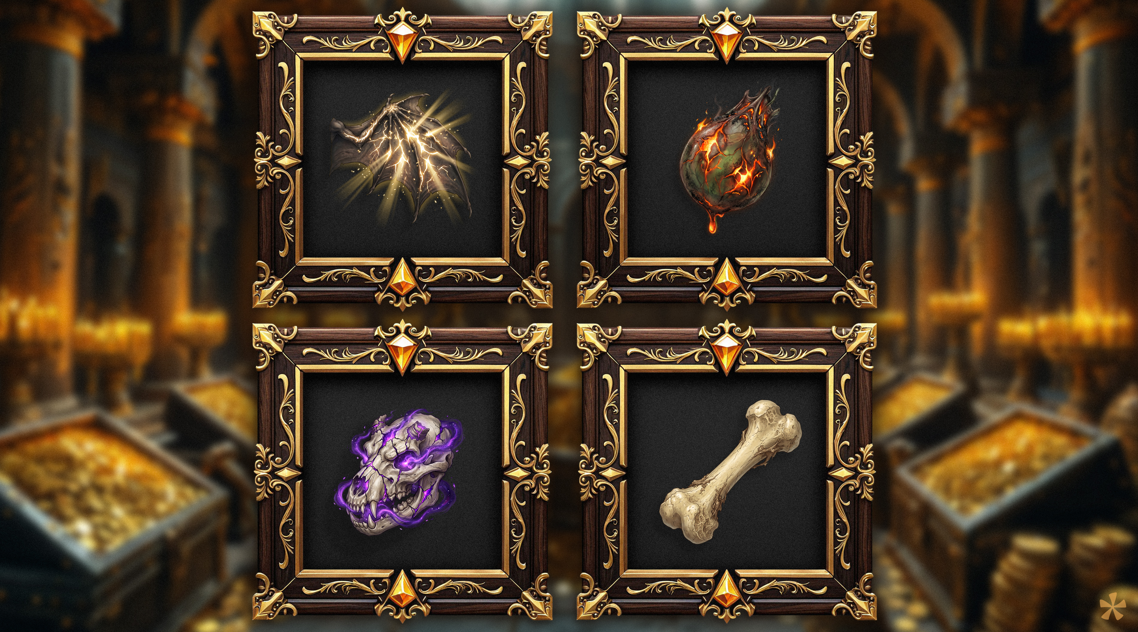 [Free] 40 Fantasy Beast Trophy Icons (Monster Loot & Boss Drops) - Free ...