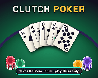 Clutch Poker - Free Texas Hold'em (play chips only) app icon