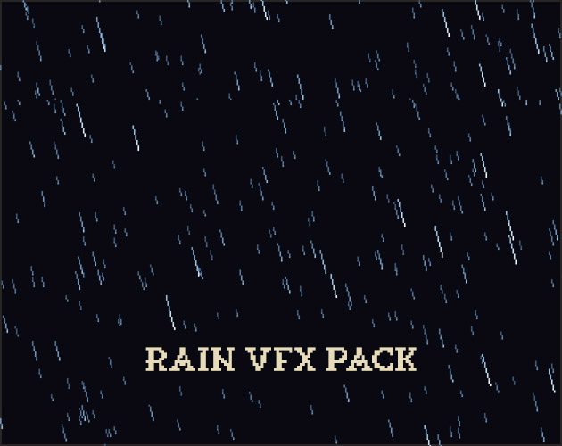 Pixel Art Rain Effects – 20 Seamless Weather Loops by Mimic Mart
