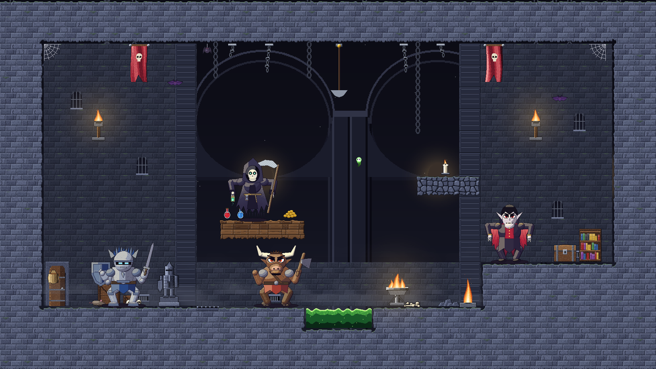[Launch Sale] Dark Dungeon Tileset - 64x64 pixel art autotiles, props ...