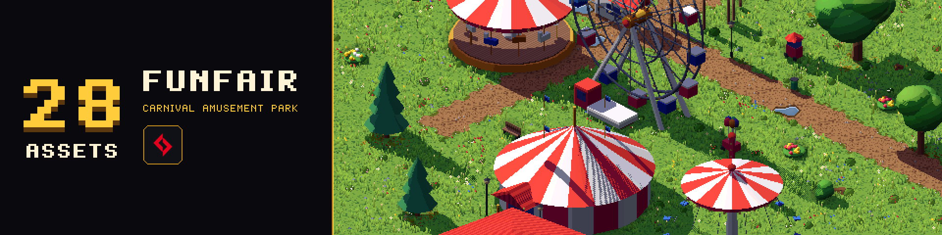 Funfair - free update: living ground - Funfair - Amusement Park Pixel ...