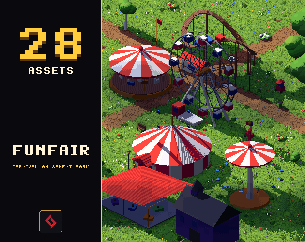 Funfair - free update: living ground - Funfair - Amusement Park Pixel ...