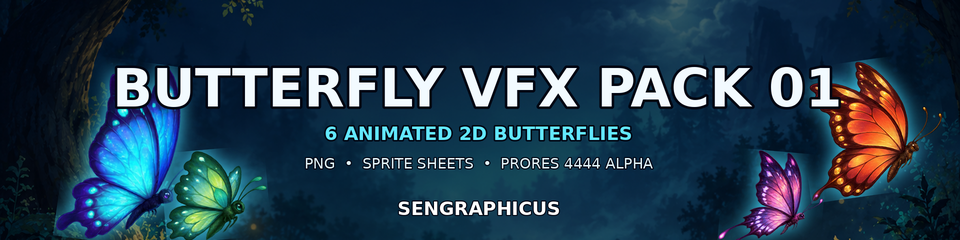 Butterfly VFX Pack 01 — Animated 2D - Release Announcements - itch.io