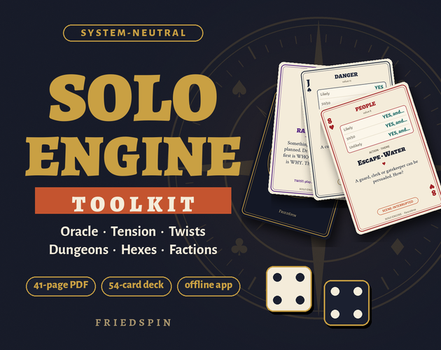 Cover of Solo Engine Toolkit – System-Neutral Oracle, Procedures & Companion