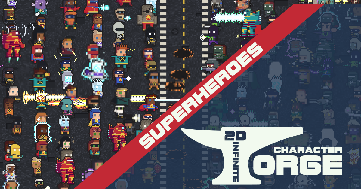 2D Infinite Character Forge - Superheroes [Unity Asset] by Infinite ...