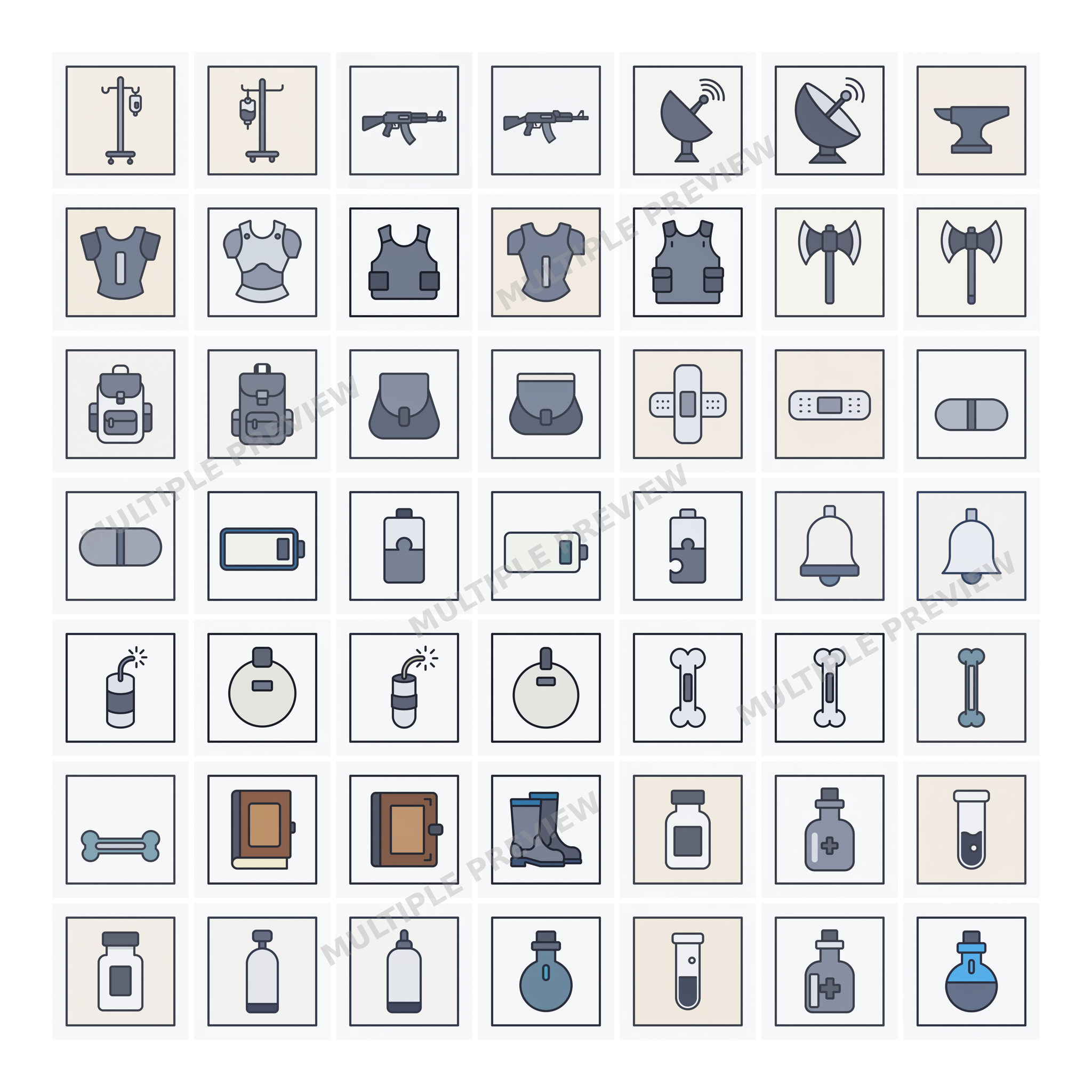 Vector-Style PNG Icon Pack (Not SVG) -- Icons for Buttons & Games New ...