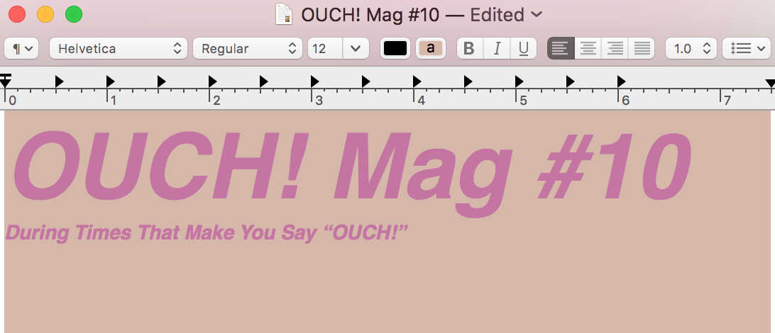 OUCH! Mag #10
