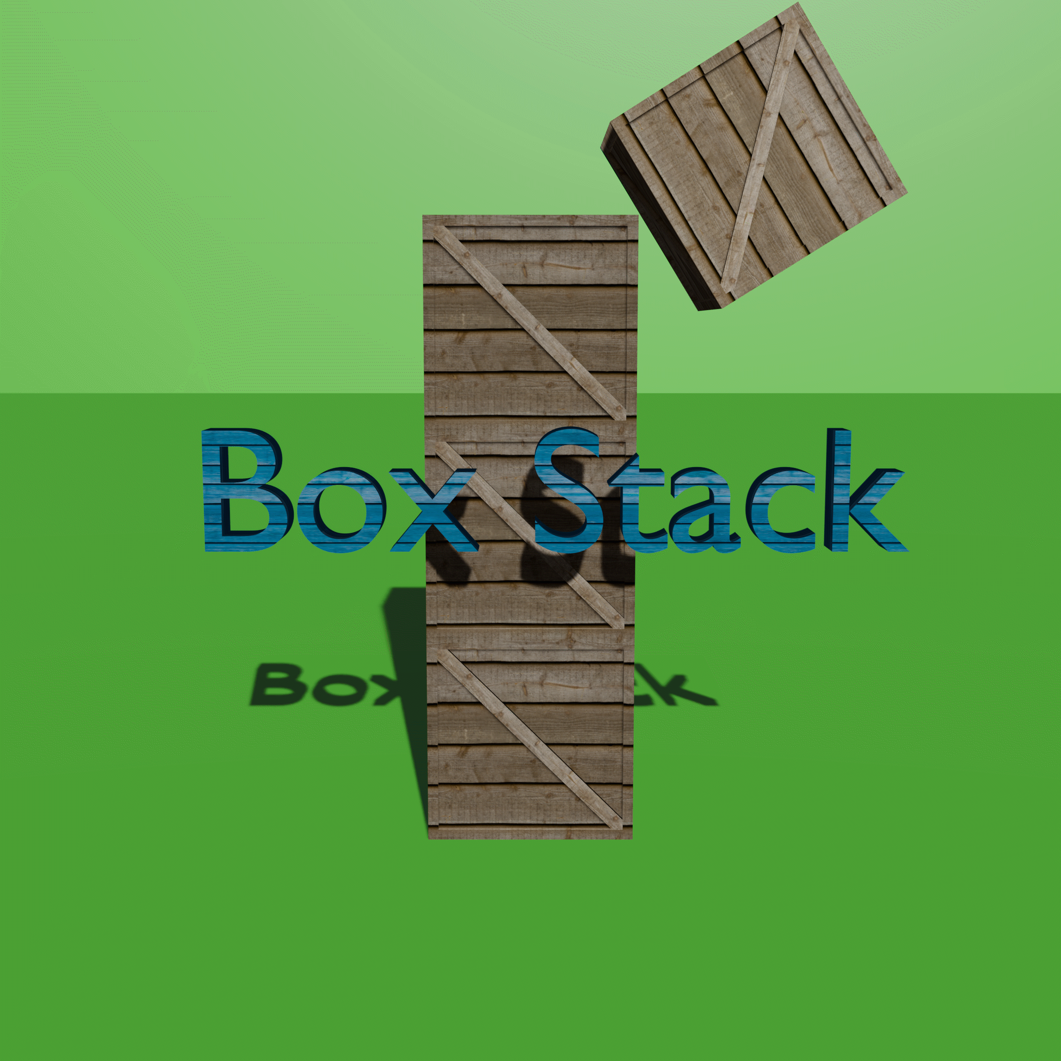 Box stack. Box stack