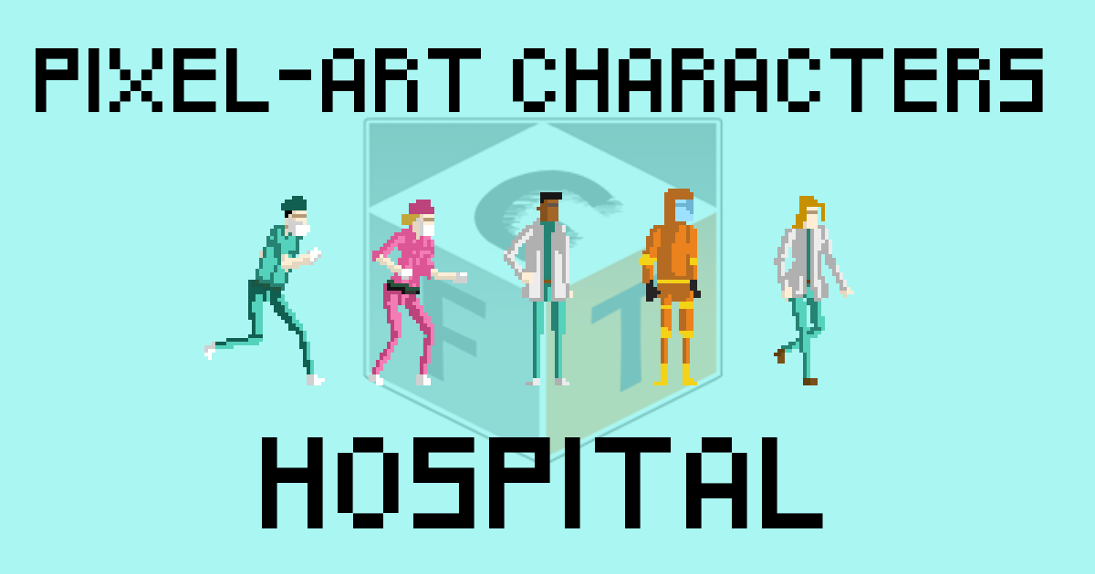Pixel-Art Characters - Hospital