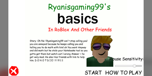 Cover image for Ryanisgaming99's Basics In Roblox And Other Friends