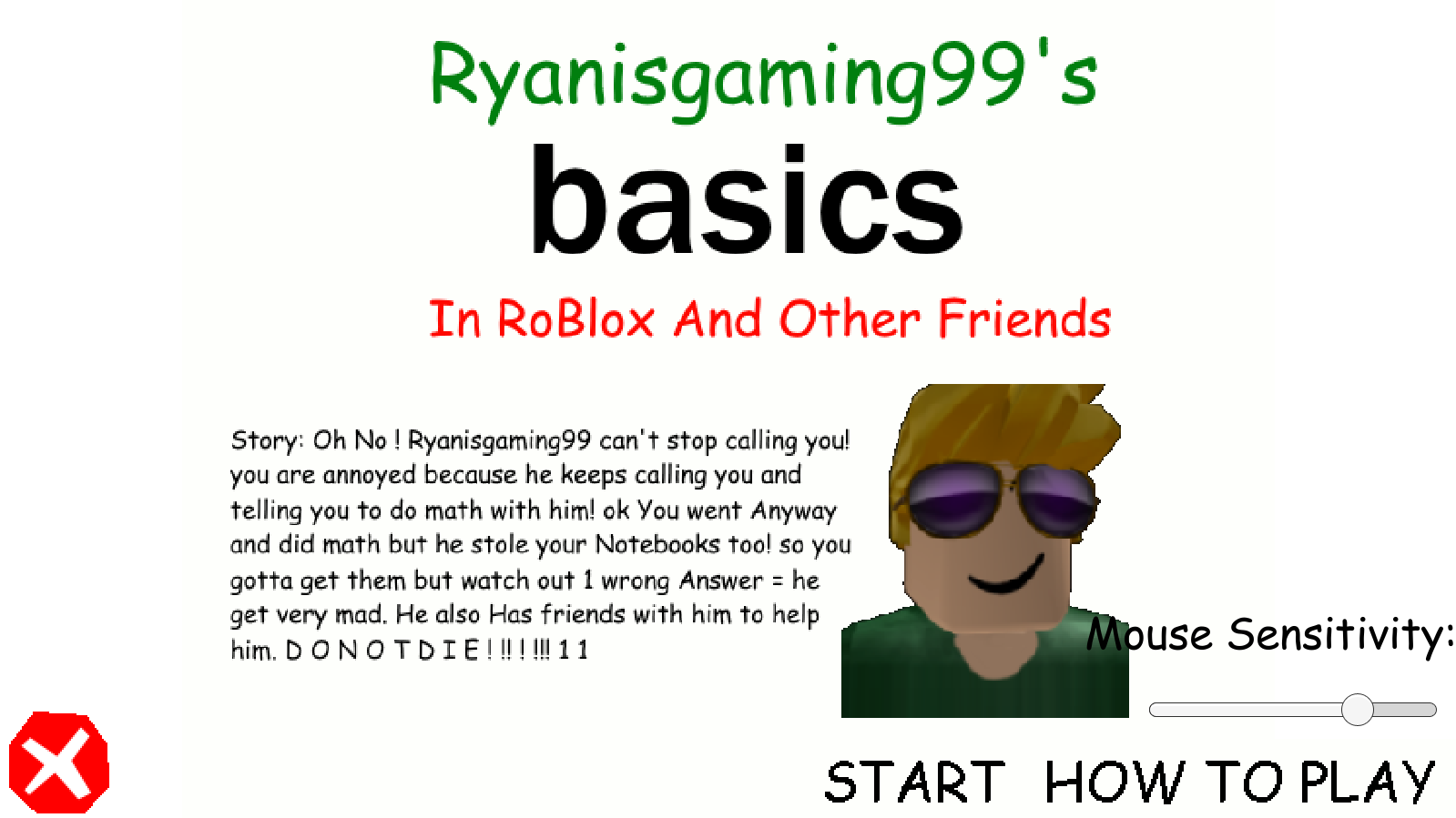 Cover image for Ryanisgaming99's Basics In Roblox And Other Friends