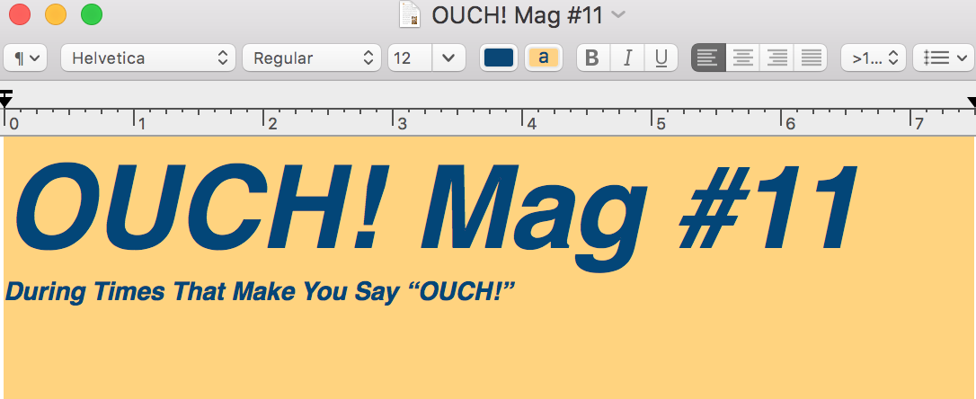 OUCH! Mag #11