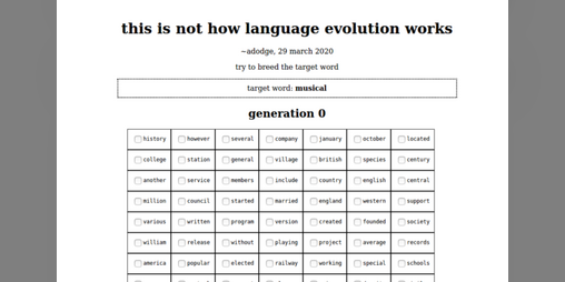 Cover image for this is not how language evolution works