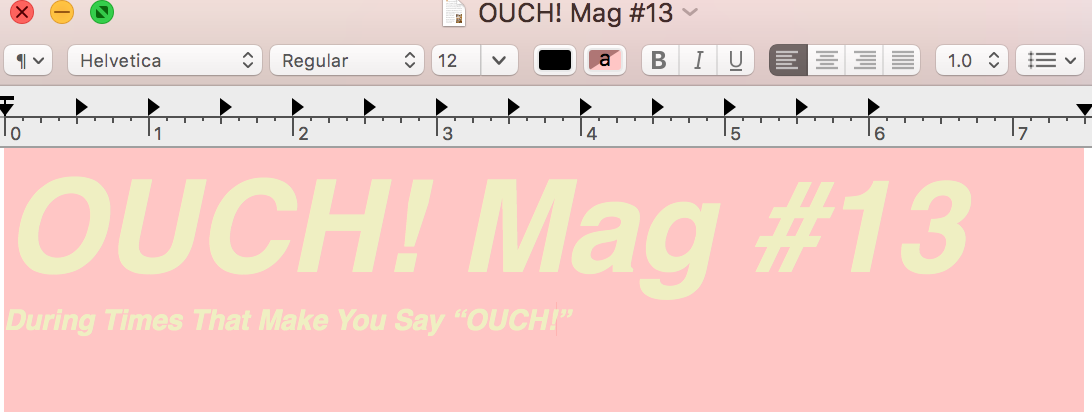 OUCH! Mag #13
