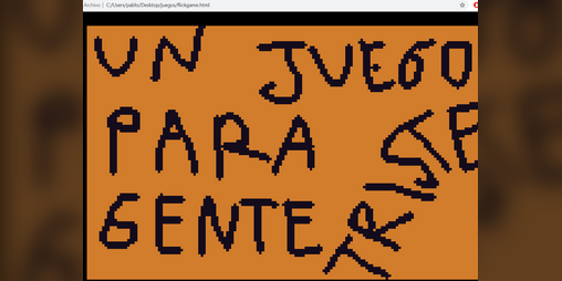 Cover image for un juego para gente triste