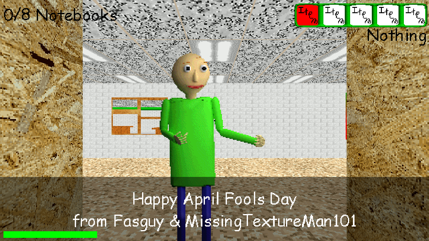 Baldi's Basics: After Hours (made using Fasguy's BBC mod menu) : r