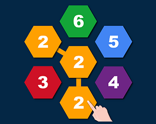 Hexagons: Connect and Merge Numbers