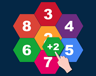 Hexagons: Drag and Merge Numbers