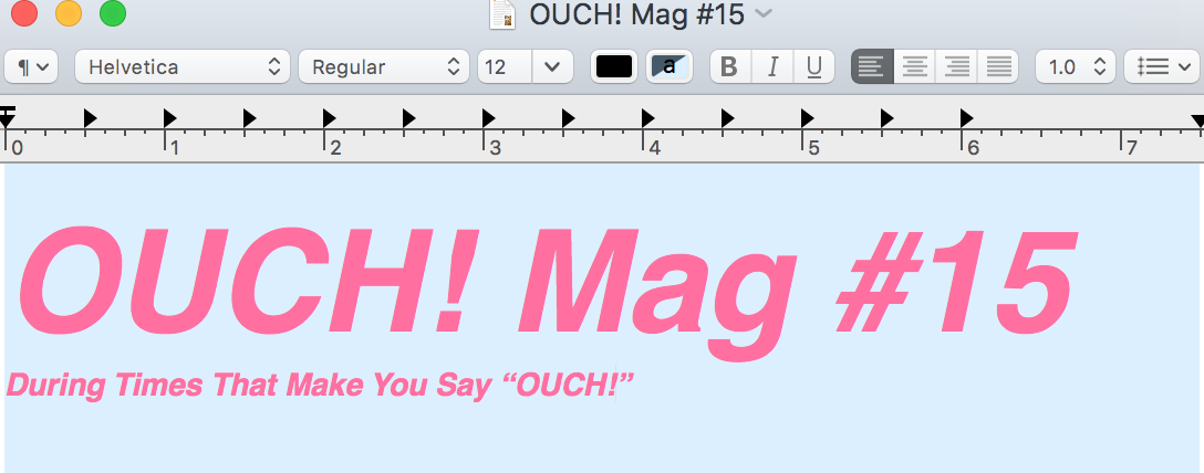 OUCH! Mag #15
