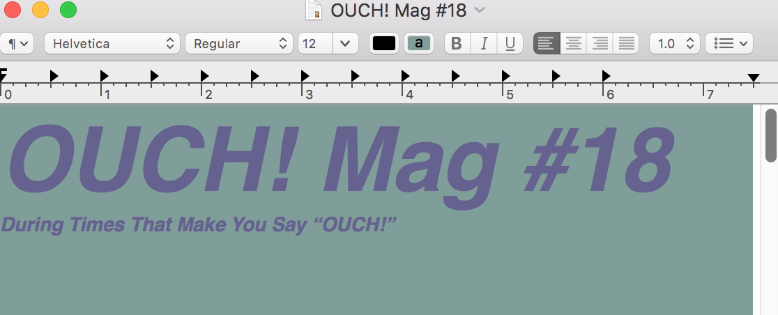 OUCH! Mag #18