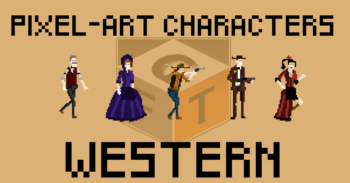 Pixel-Art Characters - Western